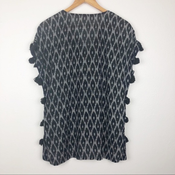 Anthro Floreat Sequin Tassel Top - Picture 2 of 6